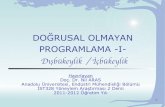 DOĞRUSAL OLMAYAN PROGRAMLAMA -I-...PROGRAMLAMA -I- Dışbükeylik / İçbükeylik& Hazırlayan Doç. Dr. Nil ARAS Anadolu Üniversitesi, Endüstri Mühendisliği Bölümü İST328