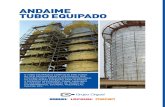 ANDAIME TUBO EQUIPADO · 2016. 4. 20. · andaime tubo equipado o tubo equipado É composto por tubos de aÇo galvanizados e acessÓrios que possibilitam a montagem multidirecional
