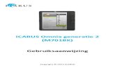 ICARUS Omnia generatie 2 (M701BK) Gebruiksaanwijzing · 2016. 4. 14. · Ga naar een Bladwijzer en klik op OK om deze te openen Om een Bladwijzer te wissen, druk op de Menu toets