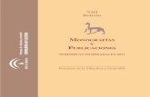 MONOGRAFÍAS Y PUBLICACIONES · 2013. 4. 11. · 3 La Biblioteca del Patronato de la Alhambra y Generalife presenta este boletín de los documentos ingresados durante el año 2011