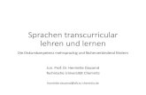 Sprachen transcurricular lehren und lernen - PHGR · 2017. 6. 6. · Nordrhein-Westfalen Niederländisch Rheinland-Pfalz Französisch Sachsen Französisch, Spanisch Sachsen-Anhalt