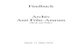 1 Findbuch Archiv Amt Föhr-Amrum - Ferring Stiftung · 2019. 4. 17. · 1 ‘Protokollbuch der Bau- u. Liegenschafts-Deputation’ 1950-1957 2 ‘Protokollbuch der Bau- u. Liegenschafts-Deputation’