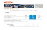 PARIS 17/05/2017 - Bouygues...1/15 1er trimestre 2017 bouygues telecom : o poursuite de la dynamique commerciale o rÉsultat opÉrationnel courant de 41 m€ vs -33 m€ au t1 2016