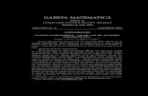 GAZETA MATEMATICA - SSMRNicolae Niculescu (iulie 1895), ing Tancred Constantinescu (iulie 1895), ing. mat. Andrei G. Ioachimescu (august 1895). A¸sadar Gazeta Matematic˘a poateˆıncepe;