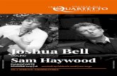 Joshua Bell - Società del Quartetto di Milano -Società del … · 2018. 2. 23. · Joshua Bell violino Cresciuto a Bloomington, Joshua Bell ha ricevuto il suo primo violino all’età
