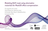 Modeling EUV mask using alternative materials for Mask 3D ...euvlsymposium.lbl.gov/pdf/2015/Oral_Wednesday...Mask3D effects are caused by “thick” mask, i.e. absorber dimensions