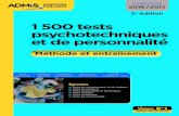 1 500 tests psychotechniques et de personnalité · 2021. 1. 23. · CONCOURS 2016 / 2017 Méthode et entraînement 1 500 tests psychotechniques et de personnalité FONCTION PUBLIQUE