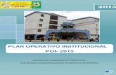 PLAN OPERATIVO INSTITUCIONALmunihuancavelica.gob.pe/es/documentosgestion/POI 2015... · 2019. 3. 28. · El "Plan Operativo Institucional de la Municipalidad Provincial de Huancavelica