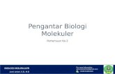 Pengantar Biologi Molekuler - IAIN Syekh Nurjati Cirebonsc.syekhnurjati.ac.id/esscamp/files_dosen/modul/... · 2017. 2. 2. · Pengertian Biologi Molekuler • Istilah Biologi Molekuler