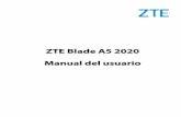 ZTE Blade A5 2020 Manual del usuariodownload.ztedevices.com/support/product/516/... · 2020. 2. 24. · Las imágenes y capturas de pantalla utilizadas en este manual pueden diferir