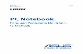 PC Notebook - Asus...Panduan Pengguna Elektronik PC Notebook 7 Tentang panduan pengguna ini Panduan ini memberikan informasi mengenai fitur perangkat keras dan perangkat lunak dari