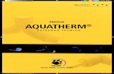 TG-135-11 CATALOGO TECNICO AQUATHERM tabela · Características técnicas ... Informações gerais sobre Aquatherm ... - Sempre limpe as superfícies das roscas antes de aplicar o