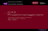 CAS Projektmanagement - es.unisg.ch · Das CAS Projektmanagement ist für Teilnehmende konzipiert mit mindestens zwei Jahren Erfahrung mit agilen und/oder ... • mit dem CAS Projektmanagement
