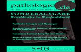 Berufsverband Deutscher Pathologen e.V. SONDERAUSGABE...2.Jahrgang September 2003 5 03 Verbandszeitschrift pathologie .de Berufsverband Deutscher Pathologen e.V. Politische Konzepte