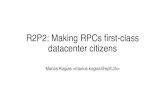 R2P2: Making RPCs first-class datacenter citizens•L7 loadbalancing •e.g. NGINX reverse proxy •Terminate client connections •Open other connections to the servers 13 0.0 0.5