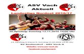 ASV Vach AktuellVach+Aktuell+7.pdfSonntag, 06.11.2016 -19. Spieltag 14:00 Uhr ATSV Erlangen ASV Veitsbronn 4 - 0 14:00 Uhr TSV uch TSV Kornburg 0 - 2 14:00 Uhr aiersdorfer SV Dergahspor