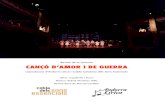 Revisió de la sarsuela CANÇÓ D’AMOR I DE GUERRA...Flauta Màgica i Rigoletto de Verdi entre altres. Dins la Temporada d’Òpera d’Andorra ha protagonitzat els papers de Morales