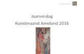 Jaarverslag Kunstmaand Ameland 2016 · Web viewJaarverslag Kunstmaand Ameland 2016 Inhoudsopgave Bezoekers 1997 – 2016 Sorgdrager Museum- 4 - Bezoekers – locatie buiten het dorp-