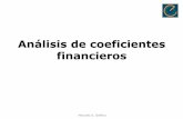 Análisis de coeficientes financieros - MARCELO DELFINOAnálisis de coeficientes financieros Tradicionalmente, esos coeficientes financieros se agrupan en las siguientes categorías:
