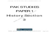 PAK STUDIES PAPER 1 ...Regimes: 1. Jinnah + Initial Problems (1947 – 1946) 2. Liaqat Ali Khan (1948 – 1951) 3. Malik Ghulam Muhammad (1951 -1955) 4. Iskindar Mirza (1955 – 1957)