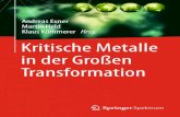 Kritische Metalle in der Groen Transformation