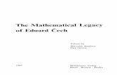 The Mathematical Legacy of Eduard Œech