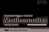 Cambridge IGCSE Mathematics Study Guide Answer Key