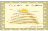“Opinión de Galileo”...Bertolt Brecht “Poemas y canciones” Lola Figueiredo / Xabier Artola, ‘99 “Eta a rinak as atz tunen inguruan biraka hasi ziren, ekoak aurre zerua