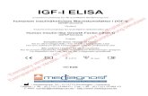 IGF-I ELISA · 2018. 7. 19. · IGF-I ELISA Enzymimmunoassay für die quantitative Bestimmung von humanem insulinähnlichem Wachstumsfaktor I (IGF-I) (IGFBP-blockiert) Deutsch Enzyme