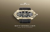 Sky-Dweller - Rolex · quilates. Dispone asimismo del sistema de extensión Rolex Glidelock, desarrollado y patentado por la marca. este ingenioso dispositivo de cremallera, integrado