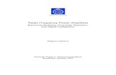 Radio Frequency Power Amplifiers - DiVA portal345175/FULLTEXT01.pdf · 2011. 9. 8. · Radio Frequency Power Amplifiers Behavioral Modeling, Parameter-Reduction, and Digital Predistortion