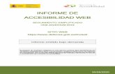 INFORME DE ACCESIBILIDAD WEB · 2020. 9. 30. · Este documento NO constituye el “Informe de revisión de la accesibilidad” que se deberá realizar siguiendo los requisitos del