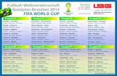Fußball-Weltmeisterschaft Mönchstraße 32 70191 Stuttgart ...Spielplan Brasilien 2014 FIFA WORLD CUP Mönchstraße 32 70191 Stuttgart Tel.: 0711 25004-0 Fax: 0711 25004-26 Fußball-Weltmeisterschaft