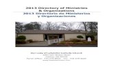 2013 Directory of Ministries & Organizations 2013 Directorio de …lasalettecanton.com/files/20130113Directory.pdf · 2013. 1. 13. · 2013 Directory of Ministries & Organizations