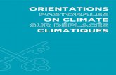 ORIENTATIONS PASTORALES ON CLIMATE SUR DÉPLACÉS … · 2021. 5. 27. · PRÉFACE 5 PRÉFACE La brochure Orientations pastorales sur les déplacés climatiques est pleine de faits