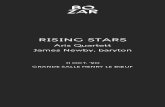 RISING STARS · 2021. 4. 7. · FRANZ SCHUBERT 1797-1828 Die Forelle, D. 550 (1817) COLE PORTER 1891-1964 ... et piano, une pièce pour voix et quatuor ... mouvement alos uil avait