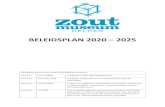 BELEIDSPLAN 2020 2025 - Zoutmuseumzoutmuseum.nl/images/2020/BELEIDSPLAN_ZOUTMUSEUM_DELDE… · 2021. 3. 24. · In 2015 heeft het bestuur van het Zoutmuseum een strategisch beleidsplan