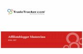 Presentatie TradeTracker - Affiliateblogger · TradeTracker. Onze geschiedenis In 2004 werdTradeTracker vanuitde garage opgerichtdoor online pionierPaul van Doorn. Hijzag kansenvooreenaffiliate