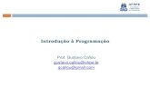 Introdução à Programaçãograc/ip/Aula01 - Apresentacao.pdf · 2017. 5. 9. · Sebesta, Robert W. Conceitos de Linguagens de Programação. Bookman, 2001. Contato ... Linguagens