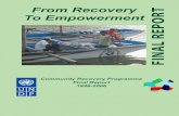 From Recovery To Empowerment FINAL REPORT Final Report Final... · NUSA TENGGARA BARAT 36 Projects Contract Rp. 3,674,666,750 Disbursed Rp. 3,674,666,750 BALI 25 Projects Contract