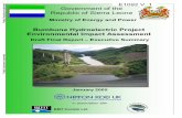 Bumbuna Hydroelectric Project Environmental Impact ......Bumbuna Hydroelectric Project Environmental Impact Assessment in association with January 2005 BMT Cordah Ltd Ministry of Energy