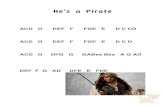 he's a pirates a pirate.pdfHe’s a Pirate !!!!! ACD D DEF F FGE E D C CD ACD D DEF F FGE E D C D ACD D DFG G GABes Bes A G AD! DEF F G AD DFE E FDE !