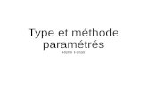 Type et méthode paramétrés -
