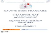 SAVATE BOXE FRANCAISE CHAMPIONNAT ACADEMIQUE
