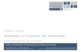 Diversity in Finance: An Overview