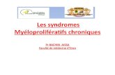 Les syndromes Myéloprolifératifs