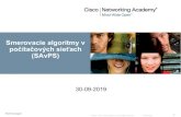 Smerovacie algoritmy v počítačových sieťach (SAvPS)