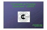 Certificação de Produtos Alimentares - CERTIF