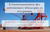 astronomes: télescopes et récepteurs