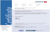 Certificato del Sistema di Gestione Ambientale ISO 14001:2004